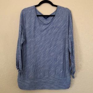 APT. 9 XL Light Blue 3/4 Sleeve Blouse